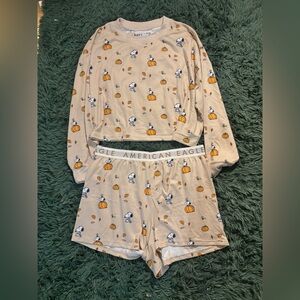 American Eagle Plush Snoopy Lounge Set